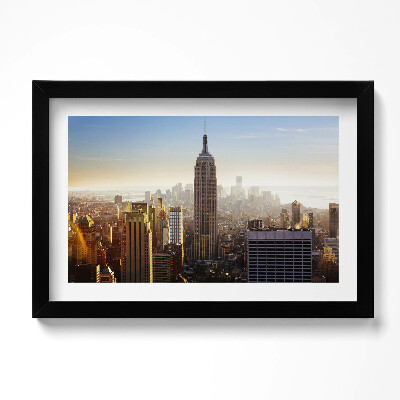 Kép keretben New York USA felhőkarcolói