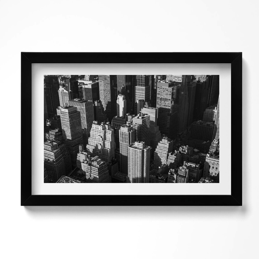 Keretezett kép Fekete-fehér városi építészet