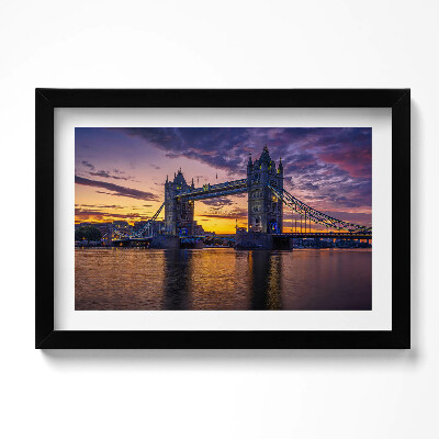 Keretezett kép Brooklyn híd és vízfelület London