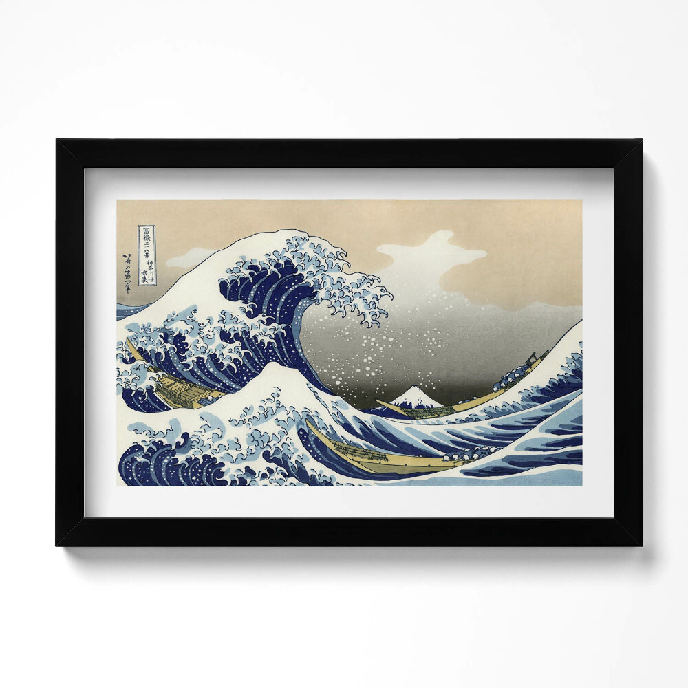 Kép keretben Nagy hullám Kanagawában