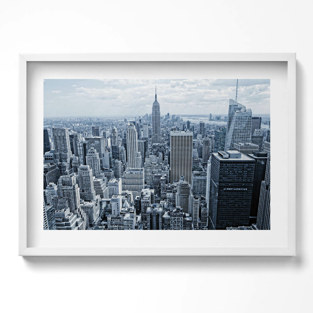 Kép keretben New York város panorámája