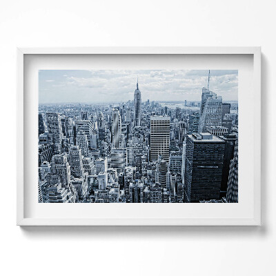 Kép keretben New York város panorámája