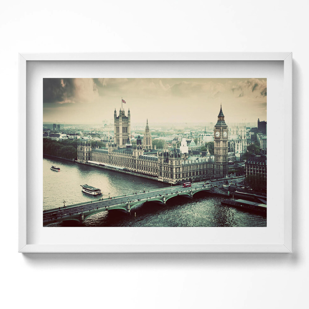 Kép keretben Látkép a Westminster-palotáról