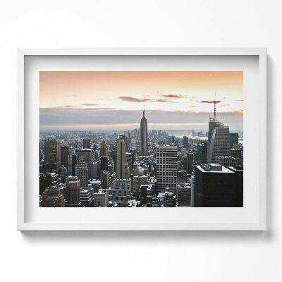 Kép keretben New York város panorámája