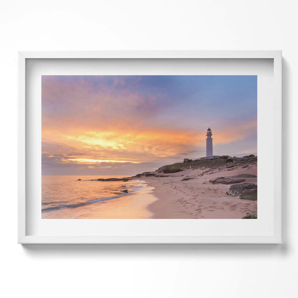 Kép keretben Naplemente a tengerparton