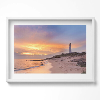 Kép keretben Naplemente a tengerparton