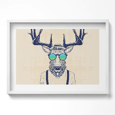 Kép keretben Szarvas napszemüvegben pólóban