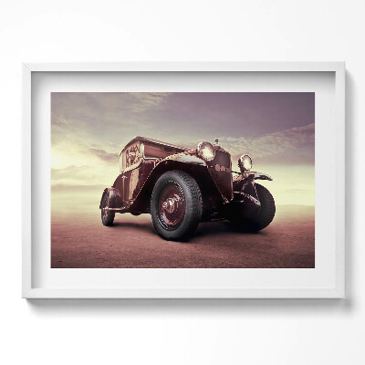 Kép keretben Régi autó vintage stílus
