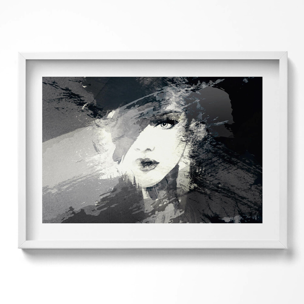 Kép keretben Absztrakt női arckép