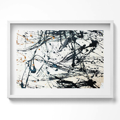 Kép keretben Absztrakt festmény dinamikus vonalak