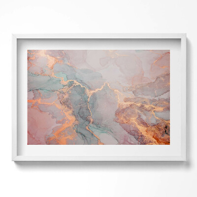 Kép keretben Absztrakt színes márványhatás