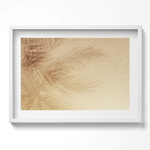 Kép keretben Homokos háttér növényi motívum