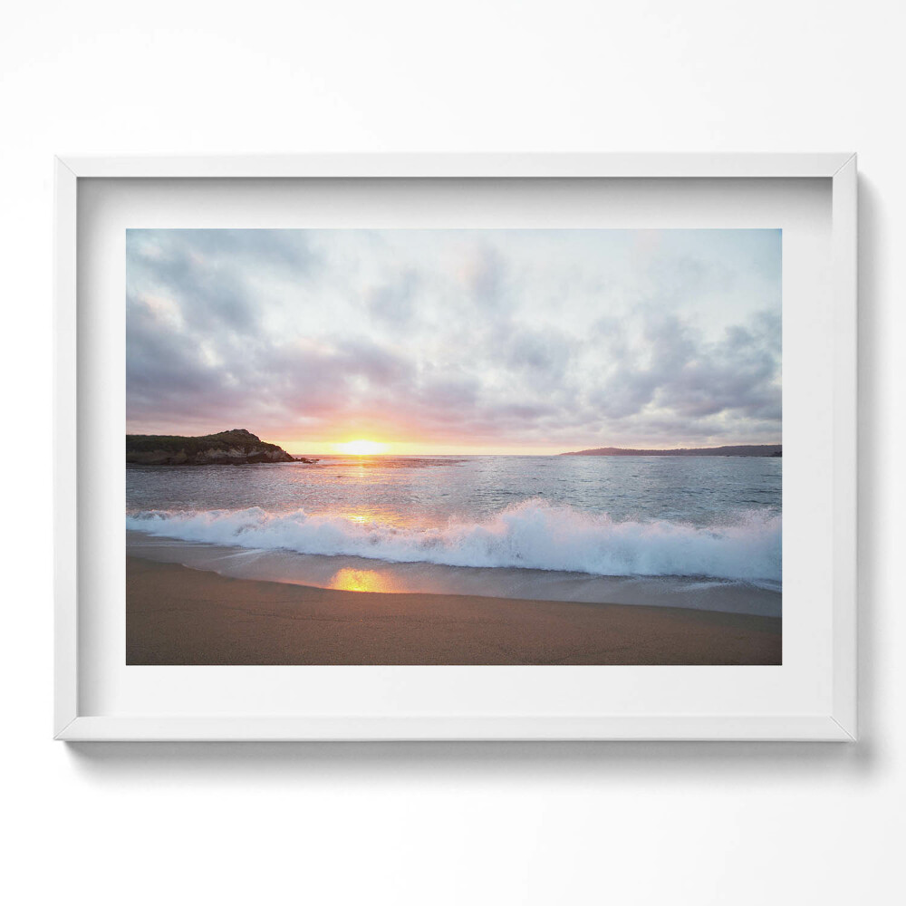 Kép keretben Naplemente a tengerparton