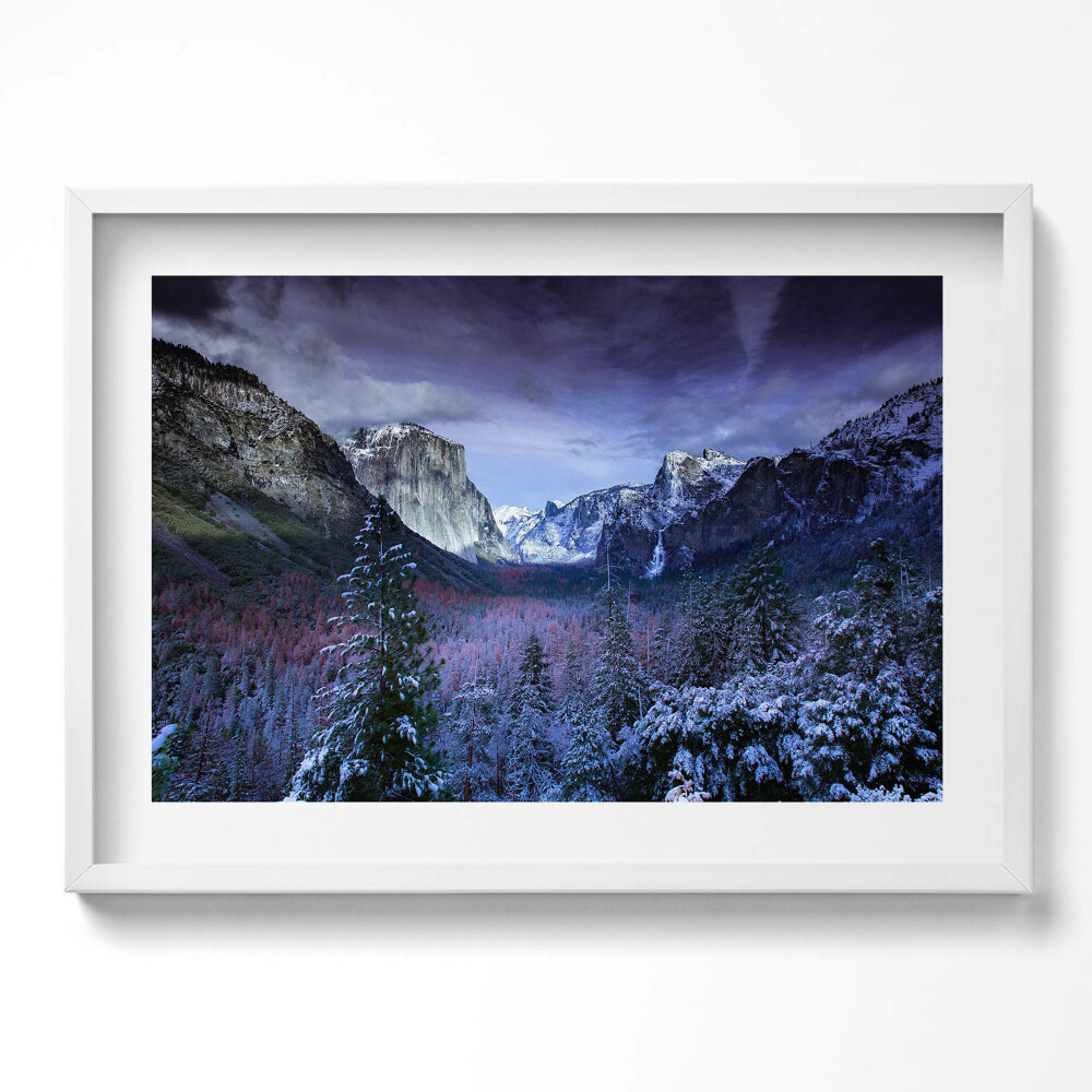 Kép keretben Téli hegyvidéki táj