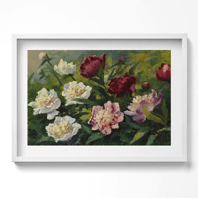 Kép keretben Virágok rózsák színes kompozíció