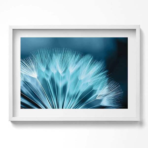 Kép keretben Pillangóvirág részlete kék árnyalatokban