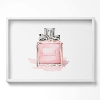 Kép keretben Rózsaszín parfüm üveg