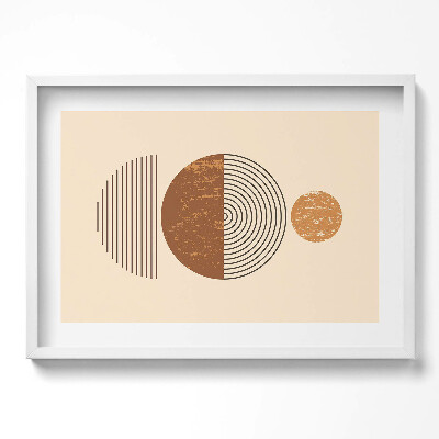 Kép keretben Geometriai formák és vonalak