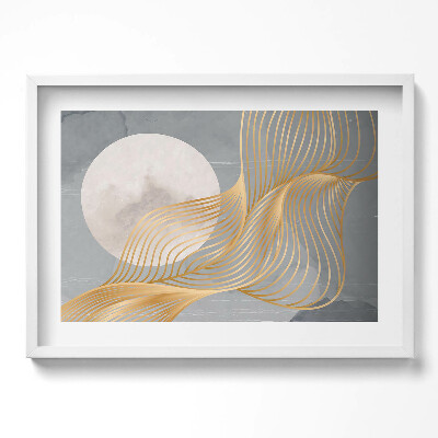 Kép keretben Absztrakt vonalak és kör