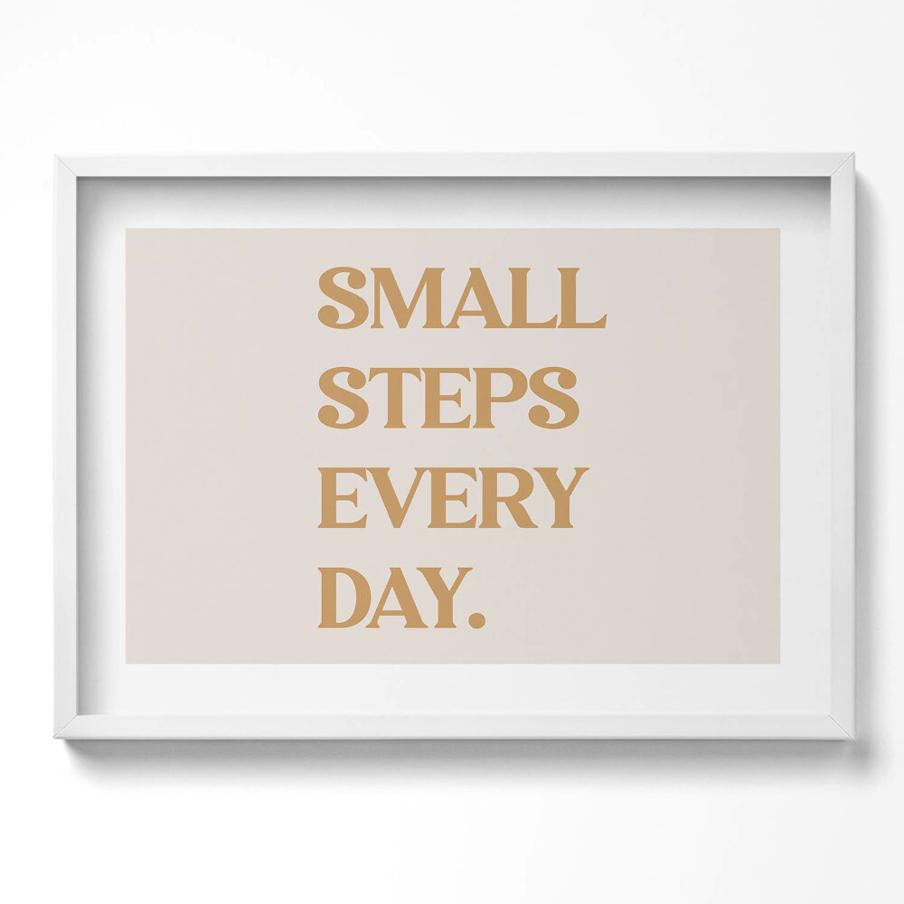 Kép keretben Kis lépések minden nap