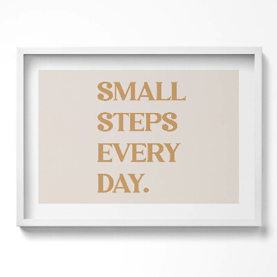 Kép keretben Kis lépések minden nap