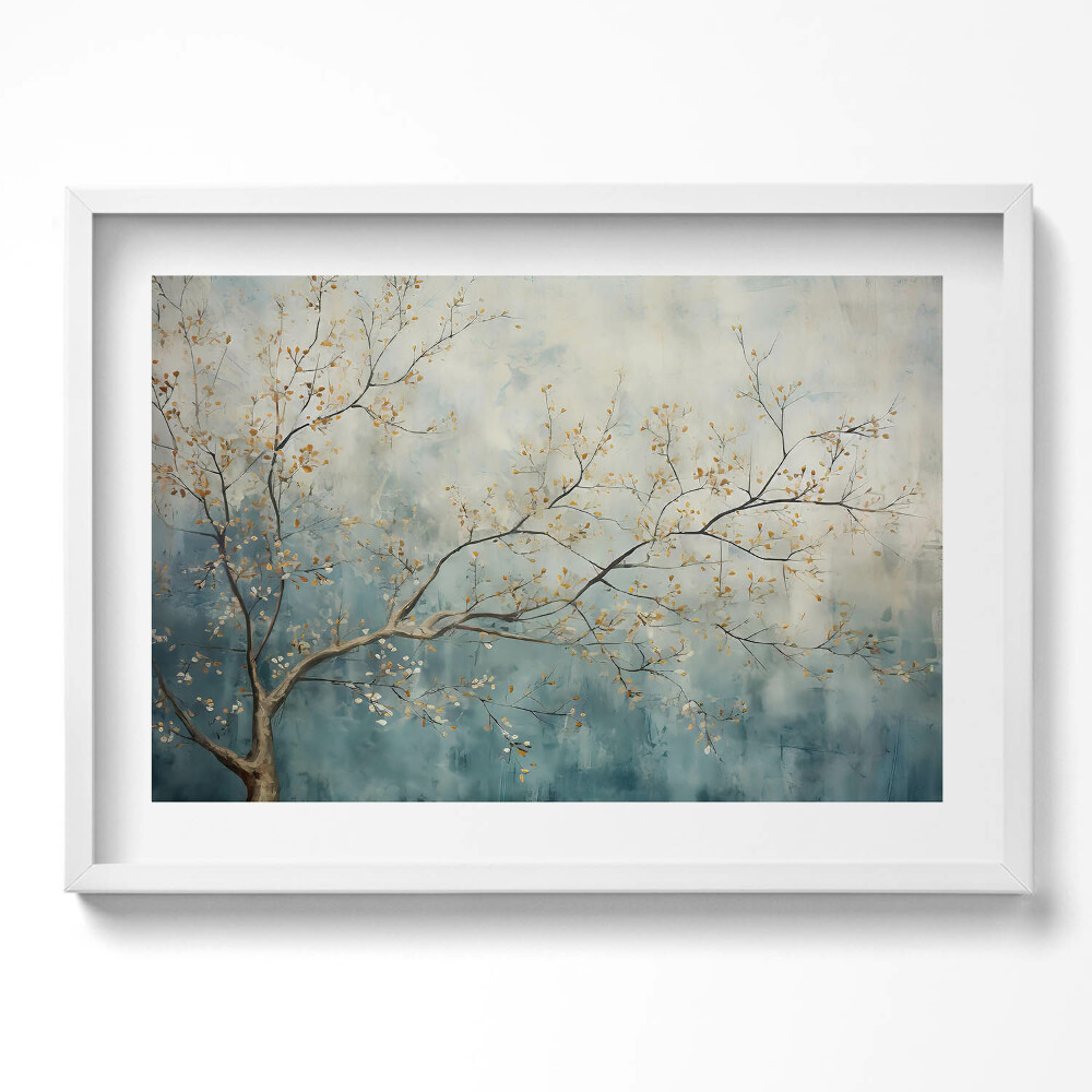 Kép keretben Tavaszi faágak lágy színek
