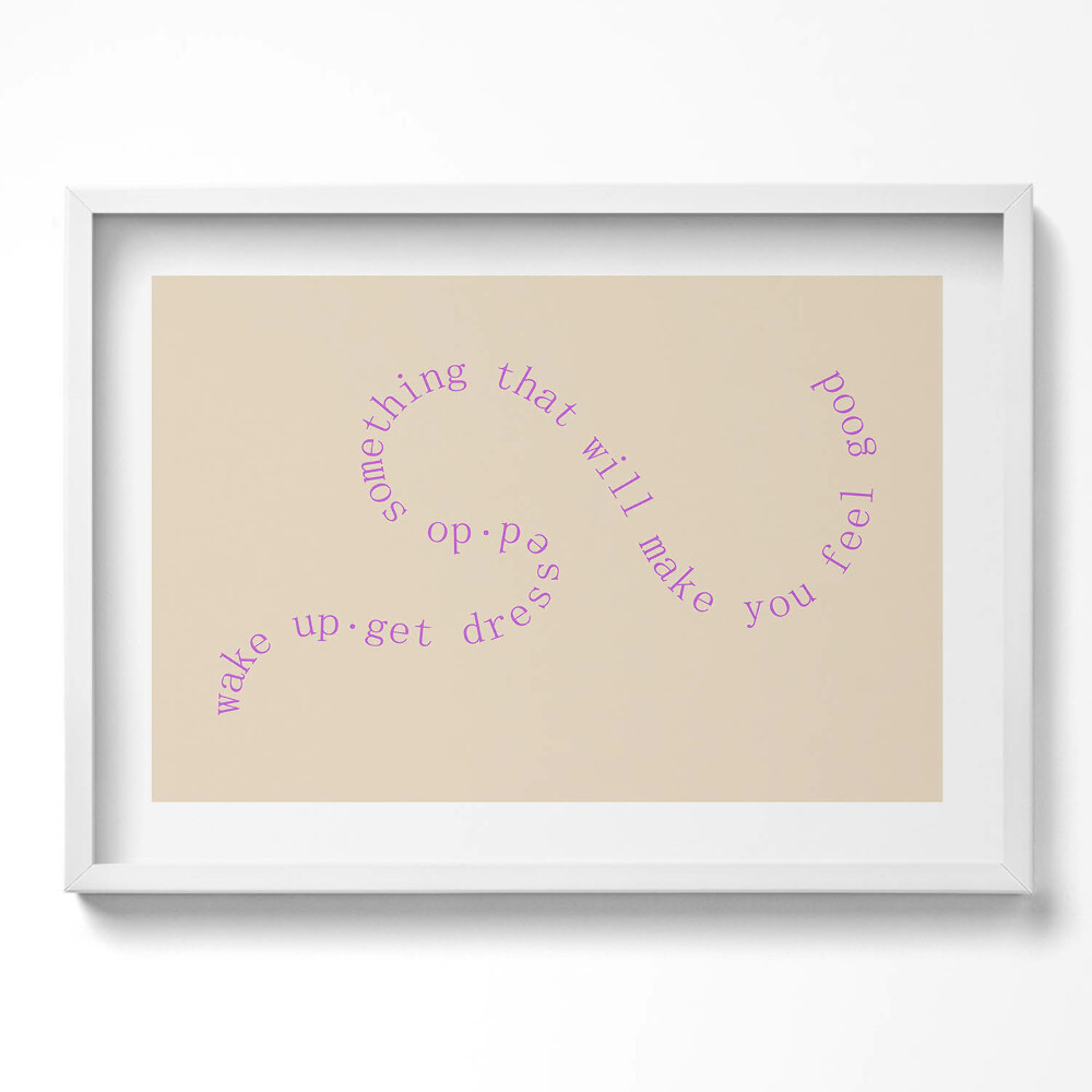 Kép keretben Motívum: Szöveges művészet inspiráló üzenet