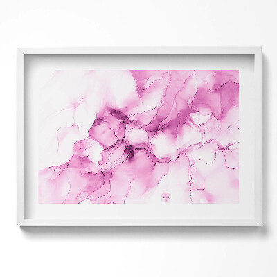 Kép keretben Absztrakt rózsaszín motívum