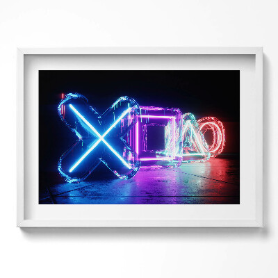 Kép keretben Fényes geometriai formák