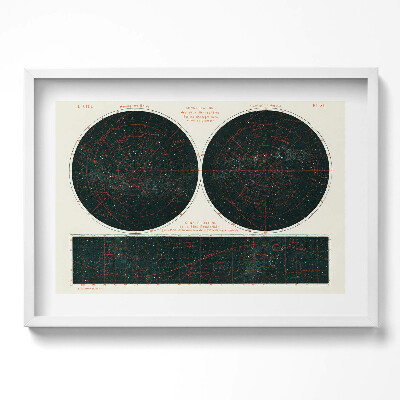 Kép keretben Csillagképek térképe