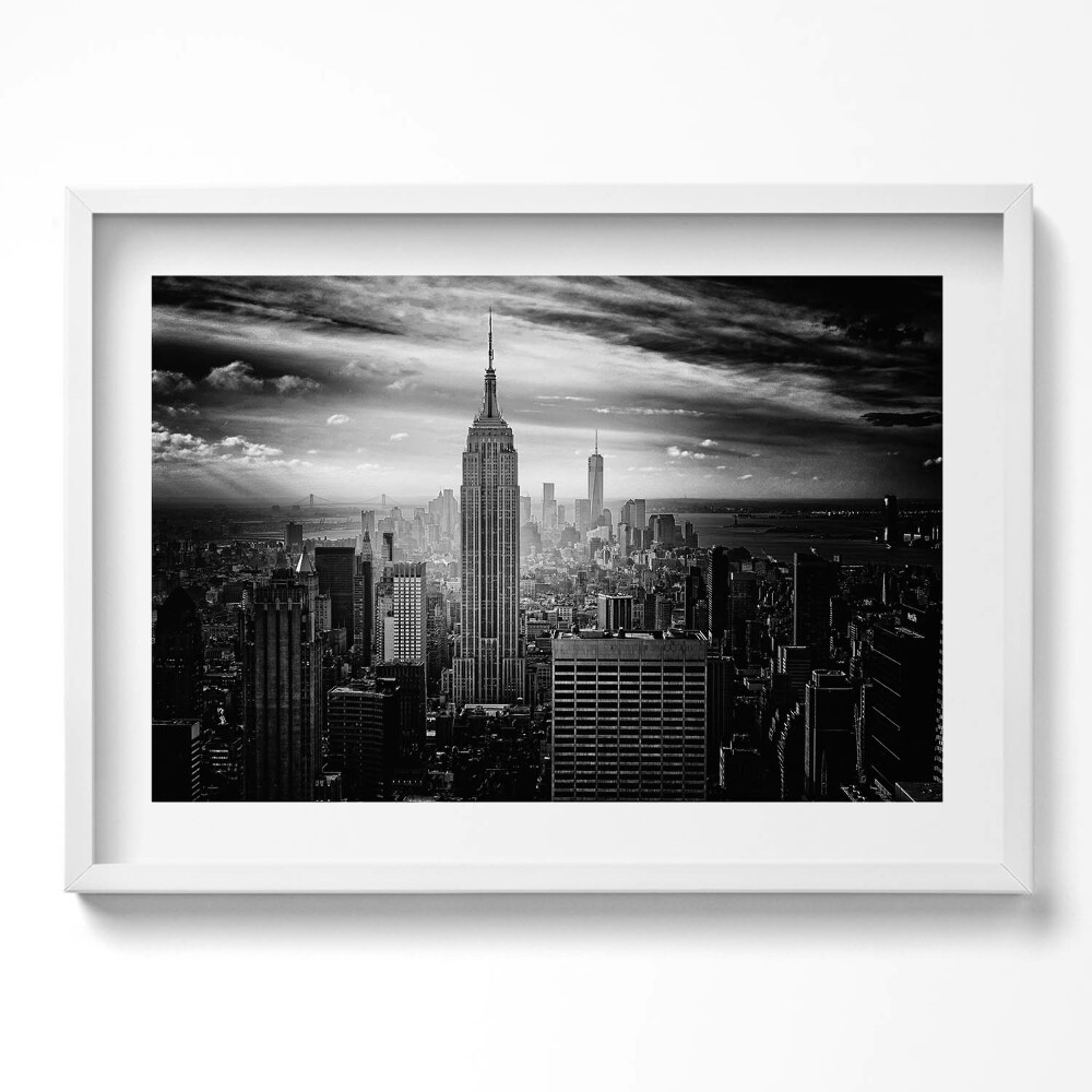 Kép keretben Empire State Building városi táj