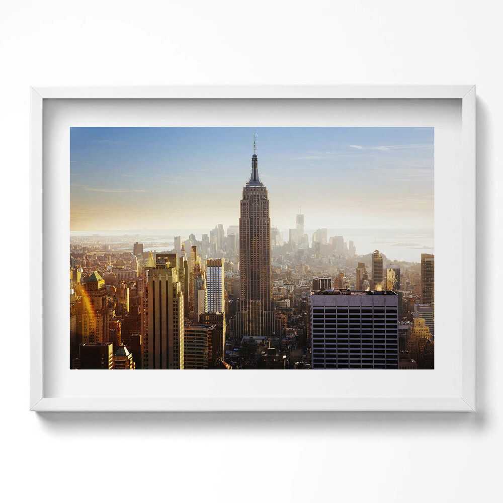 Kép keretben Empire State Building városképe