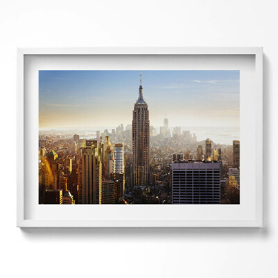 Kép keretben Empire State Building városképe