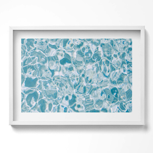 Kép keretben Víz tükröződése és hullámzása