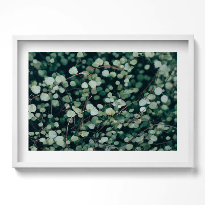 Kép keretben Zöld levelek természetes motívum