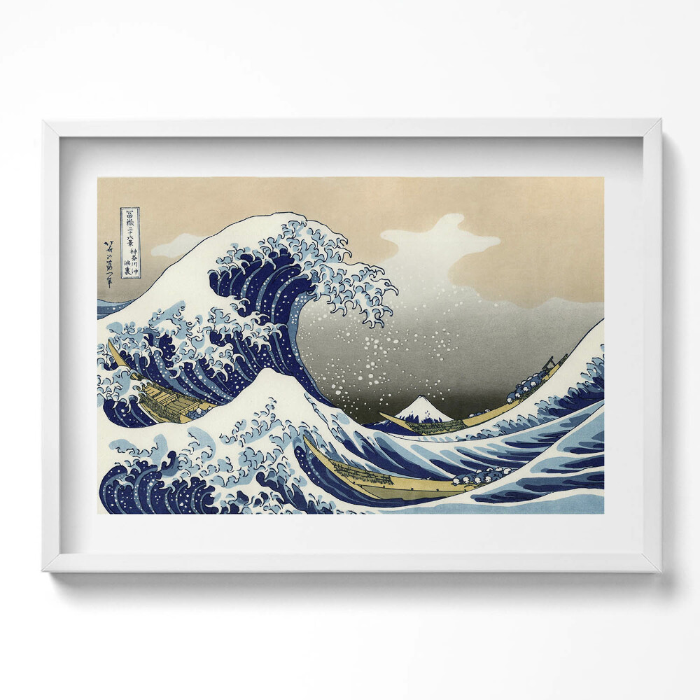 Kép keretben Hatalmas hullám Fuji-hegy