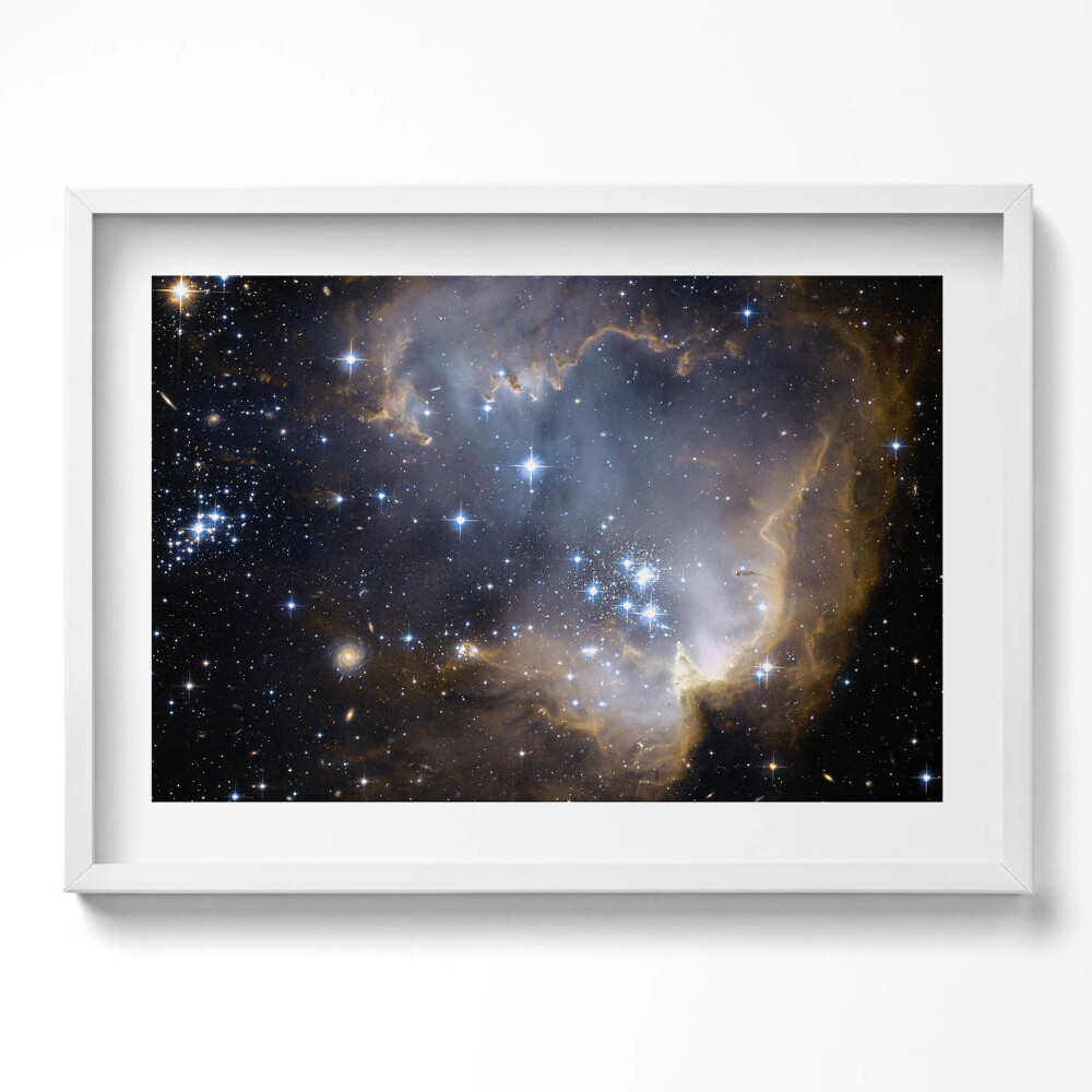 Kép keretben Csillagos égbolt és galaxisok