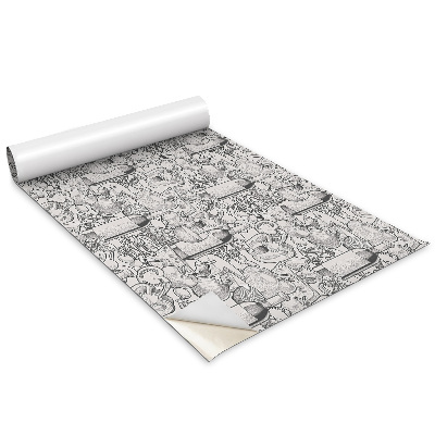 Dekoratív bútor matrica Motívum egy üveg borral és zöldségekkel