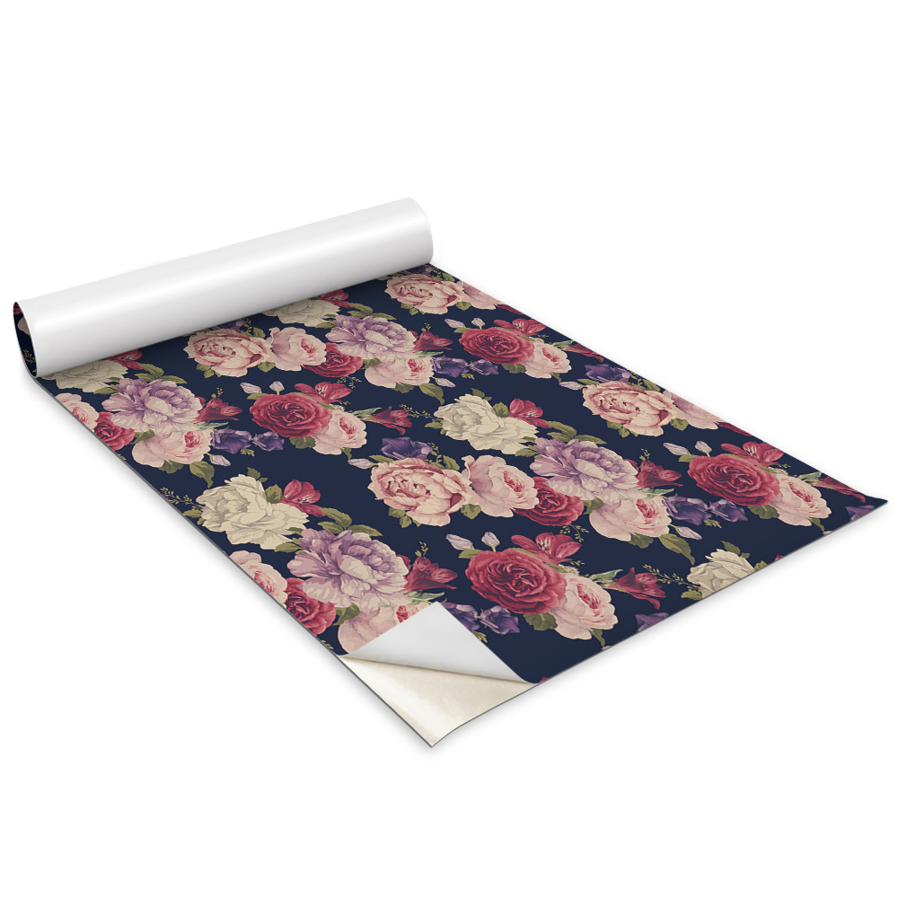 Dekoratív bútor matrica Színes rózsavirágok