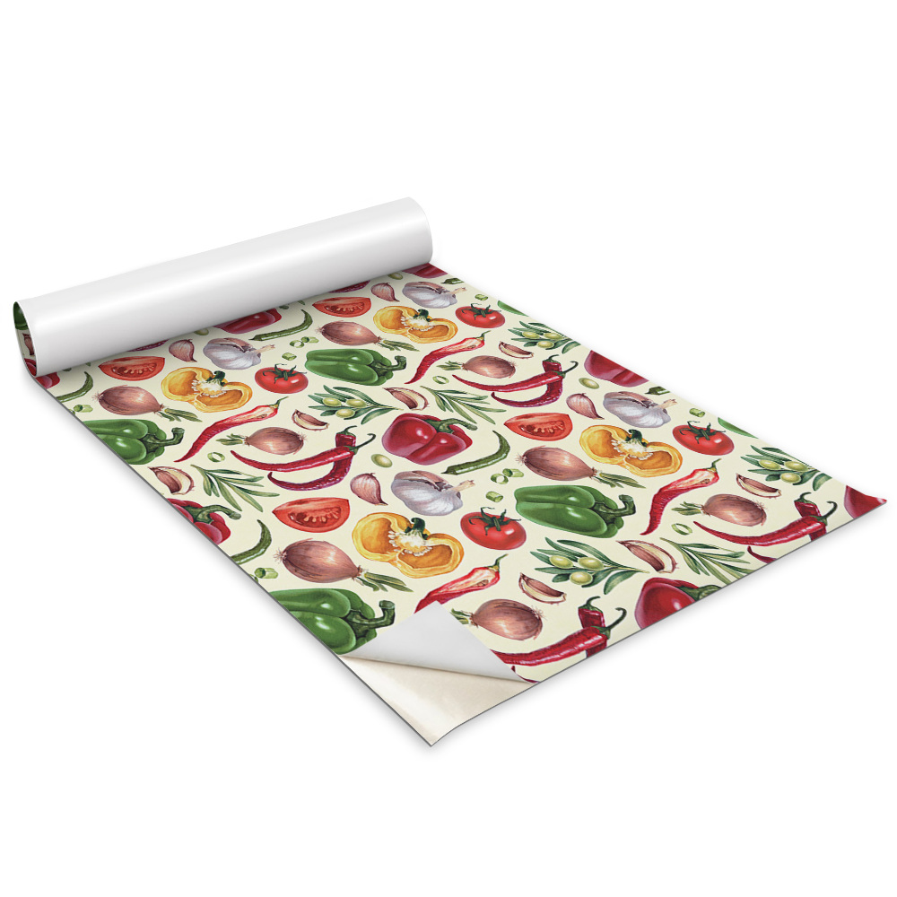 Bútor matrica Színes rajzfilmzöldségek