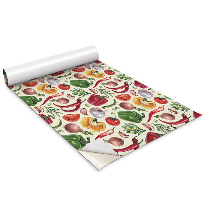 Bútor matrica Színes rajzfilmzöldségek