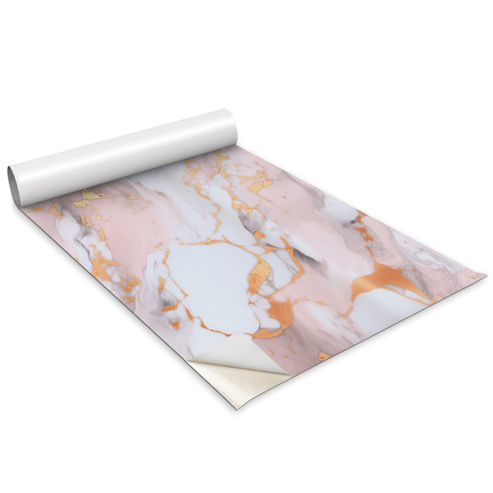 Dekoratív bútor matrica Pasztell rózsaszín márvány