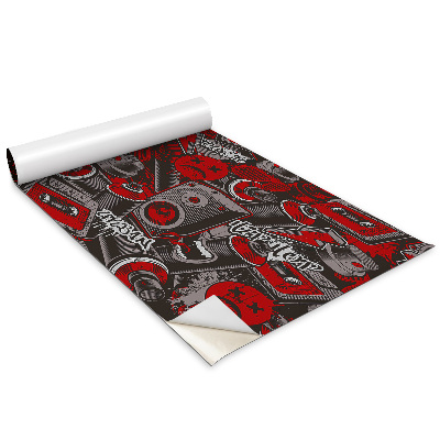 Dekoratív bútor matrica Graffiti zenei spray