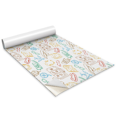 Dekoratív bútor matrica Utazó minta