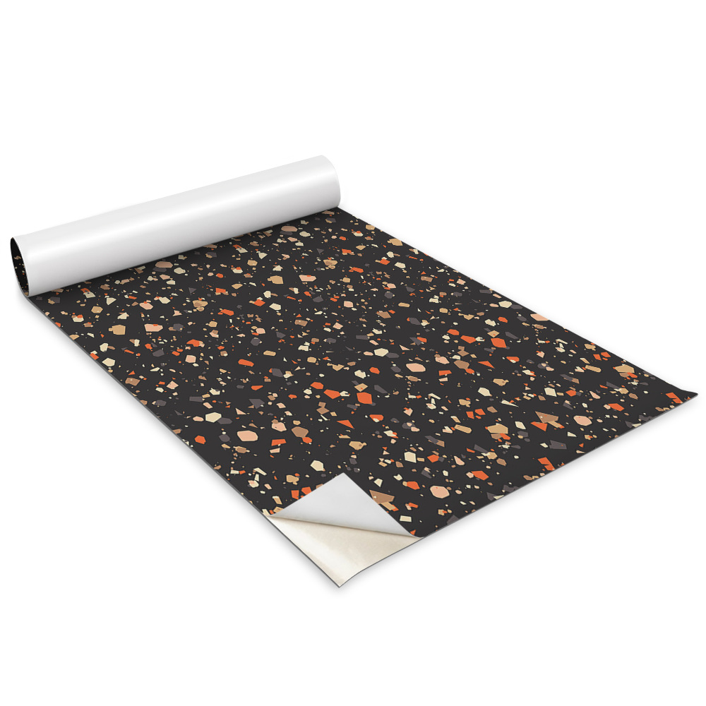 Dekoratív bútor matrica Sötét terrazzo