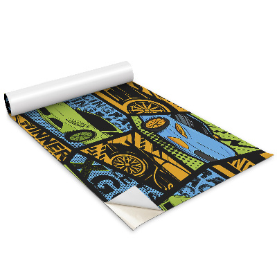 Bútor matrica Versenyautók egy tinédzser szobájába