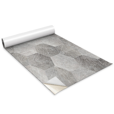 Bútor matrica Szürke hatszögek és vonalak