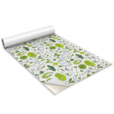 Dekoratív bútor matrica Rajzolás zöld zöldségek