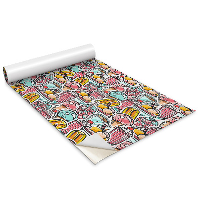 Bútor matrica Rajzoló édességek