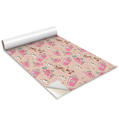 Bútor matrica Rajzolás kávé